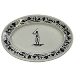 Vintage Warwick China Platter Featuring Bobby Jones Likeness 