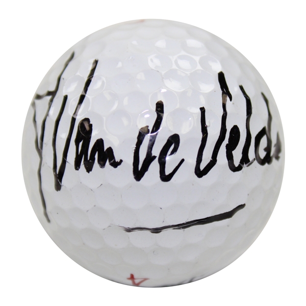 Jean Van De Velde Signed Titleist 4 Logo Golf Ball JSA ALOA