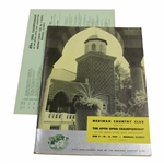 1949 US Open at Medinah CC Official Program with Pairing Sheet - Cary Middlecoff Winner