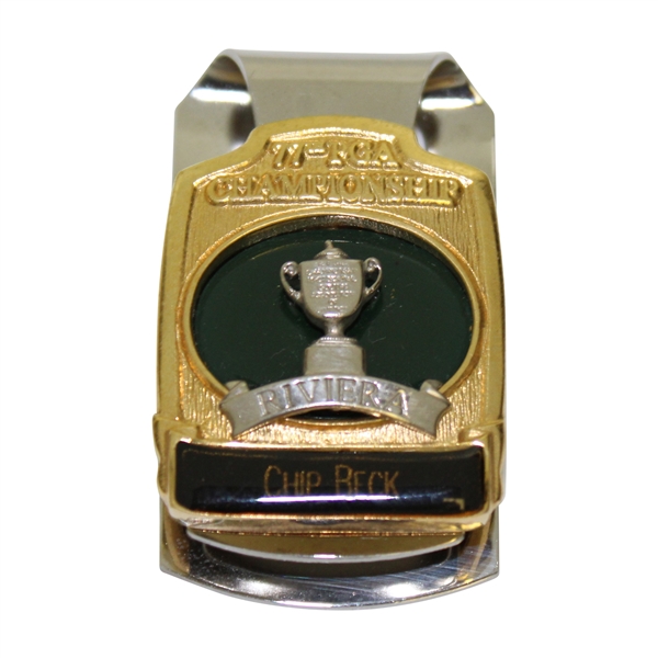 Chip Beck’s Personal 1995 PGA at Riviera CC Contestant Badge/Clip