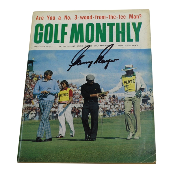 Gary Player Signed 1974 Golf Monthly Magazine JSA #RR55788