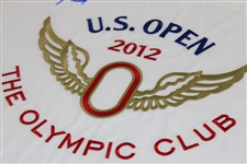 2012 Webb Simpson Signed US Open Flag - Olympic Club Won By Simpson JSA ALOA