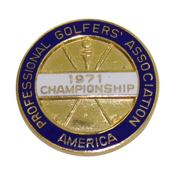1971 PGA Championship Enamel Wife’s Pin - Jack Nicklaus Wins