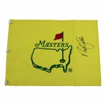 Nick Faldo Signed Undated Masters Embroidered Flag PSA/DNA #AA08425