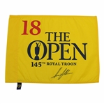Henrik Stenson Signed 2016 OPEN Championship at Royal Troon Flag JSA ALOA