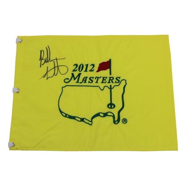 Bubba Watson Signed 2012 Masters Embroidered Flag  JSA ALOA