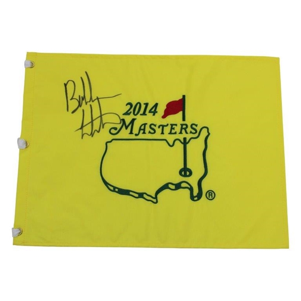 Bubba Watson Signed 2014 Masters Embroidered Flag  JSA ALOA
