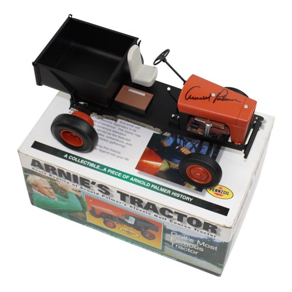 Arnold Palmer Signed Pennzoil Arnies Tractor in Original Box JSA ALOA