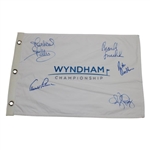 Arnold Palmer, Richard Petty, & others Signed Wyndham Championship Flag JSA ALOA