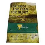 Tiger Woods & Team USA Signed 2013 The Presidents Cup at Muirfield Village Poster JSA ALOA