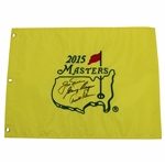Arnold Palmer, Jack Nicklaus & Gary Player Big 3 Signed 2015 Masters Embroidered Flag JSA ALOA
