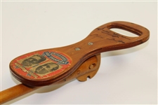 Vintage Walter Hagen & Olin Dutra US Open Champions Wood Foldable Stool/Seat - Depictions & Signatures