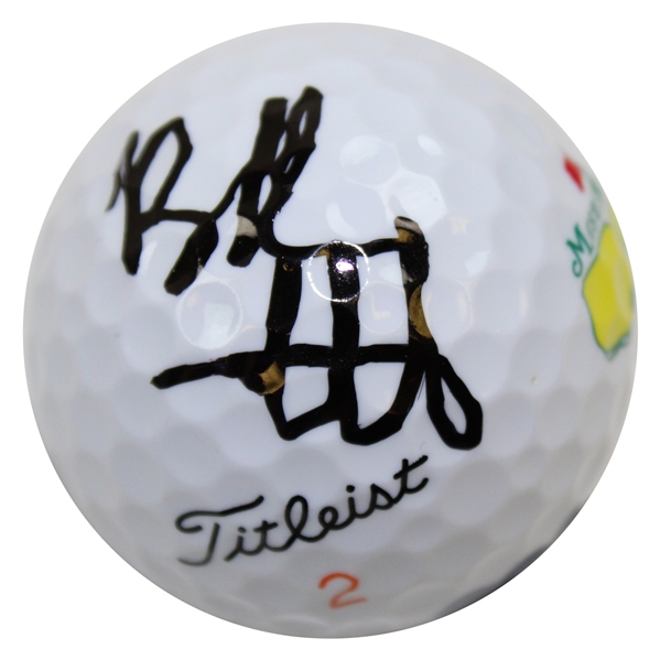 Bubba Watson Signed Masters Logo Ball BECKETT #BB09272