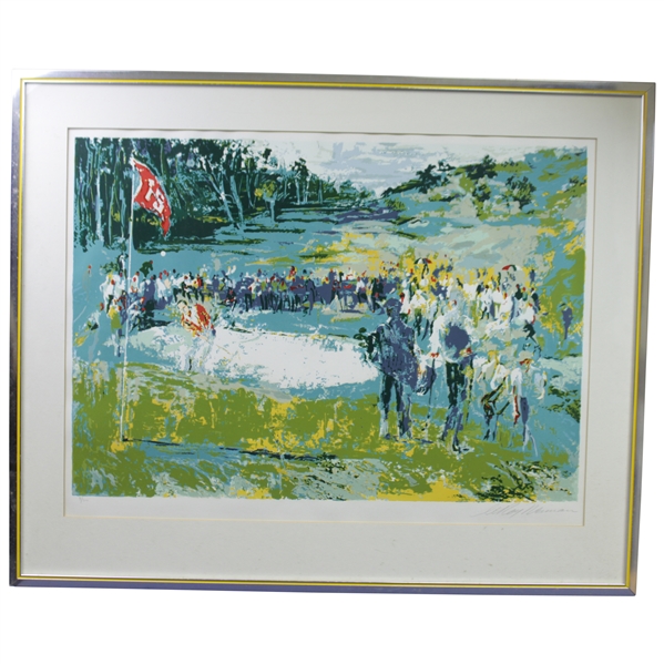 1974 Ltd Ed Serigraph on Paper Tournament Golf #4/300 Signed by Artist LeRoy Neiman