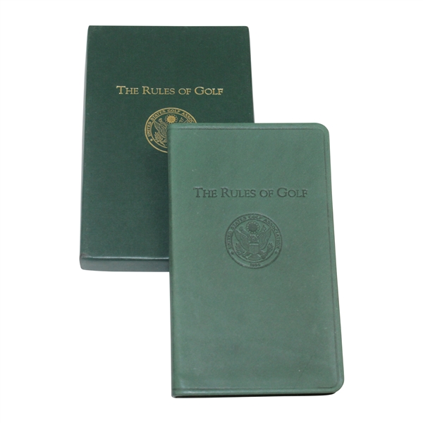 1998 USGA & R&A The Rules Of Golf Full Grain Hide Book In Case