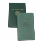 1998 USGA & R&A The Rules Of Golf Full Grain Hide Book In Case