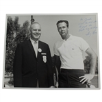 Tony Lema Signed 8x10 Bill Mark 1963 Ryder Cup Photo to Jack Sargent JSA ALOA