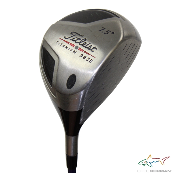 Greg Normans Personal Used Titleist Titanium 983E 7.5 Degree Driver