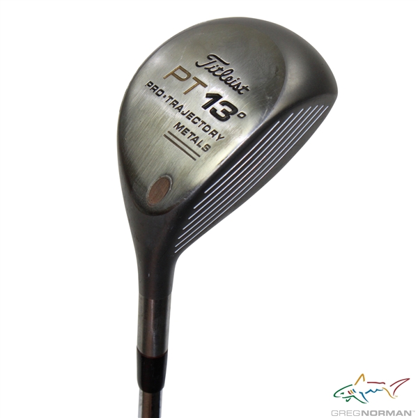 Greg Normans Personal Used Titleist PT 13 Degree Pro-Trojectory Metals 3 Wood with Lead Tape