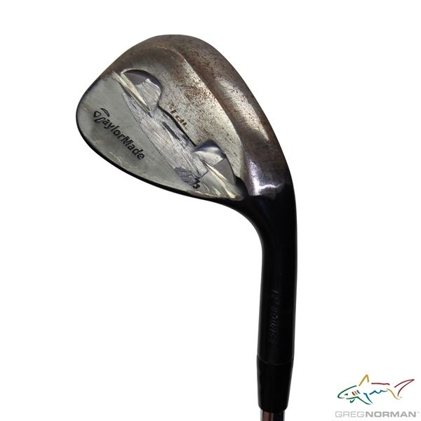 Greg Normans Personal Used TaylorMade FE2O3 rac Wedge with Lead Tape