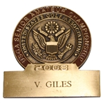 Vinny Giles 2008 USGA Senior Amateur Championship Contestant Badge