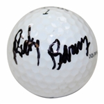 Ricky Barnes Signed Titleist 1 Logo Golf Ball JSA ALOA