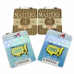Two(2) 1984 Masters Series Badges & Two(2) 1995 Masters Series Badges