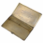 1924 Daily Mail Golf Tournament Sterling Silver 6.98 Troy Oz Cigarette Case