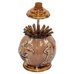 Circa 1920 Rookwood Golf Cigarette Dispenser with Sports Themes