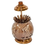 Circa 1920 Rookwood Golf Cigarette Dispenser with Sports Themes