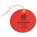 Masters Tournament Red Undated Professional Golfers Association Circular Ticket #10