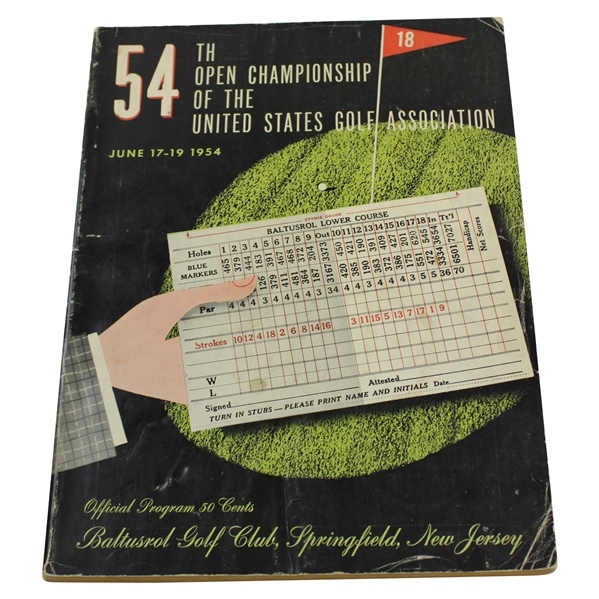 1954 US Open Championship at Baltusrol Golf Club Official Program