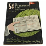 1954 US Open Championship at Baltusrol Golf Club Official Program