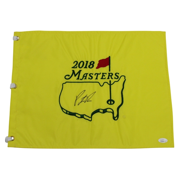 Patrick Reed Signed 2018 Masters Embroidered Flag JSA #DD50841