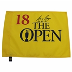 Gary Player Signed Undated The OPEN Screen Flag with Years Won JSA ALOA
