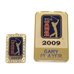 Gary Players Personal 2009 PGA Tour Player Credential Money Clip & Pin