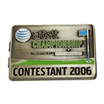 Gary Players Personal 2006 AT&T Championship Contestant Badge/Clip with Provenance Letter