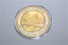 2019 Masters Tournament Ltd Ed 'Amen Corner' Coin #463/500 in Original Box with Certificate