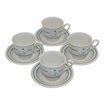 Set of Four (4) Augusta National Golf Club Logo China Cups & Saucers