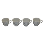 Set of Four (4) Augusta National Golf Club Logo China Cups & Saucers