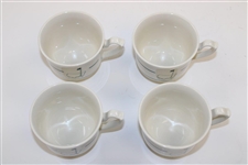 Set of Four (4) Augusta National Golf Club Logo China Cups & Saucers