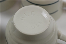 Set of Four (4) Augusta National Golf Club Logo China Cups & Saucers