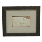 P.J. Berckmans Fruitland Nurseries Augusta, Ga. Silk Cachet - circa 1859 - Framed