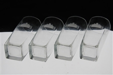 Augusta National Clubhouse Pitcher with Four (4) Clubhouse Drinking Glasses 