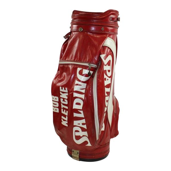 Augusta National Head Pro Bob Kletcke Personal Spalding Red/White Full Size Golf Bag