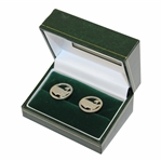 Augusta National Golf Club Sterling Silver Logo Cuff-Links in Green Box