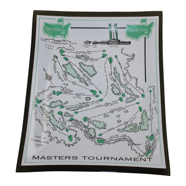 Classic Masters Tournament Augusta National Course Aerial Map Ashtray/Candy Dish