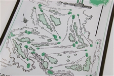 Classic Masters Tournament Augusta National Course Aerial Map Ashtray/Candy Dish