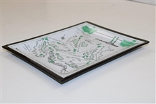 Classic Masters Tournament Augusta National Course Aerial Map Ashtray/Candy Dish