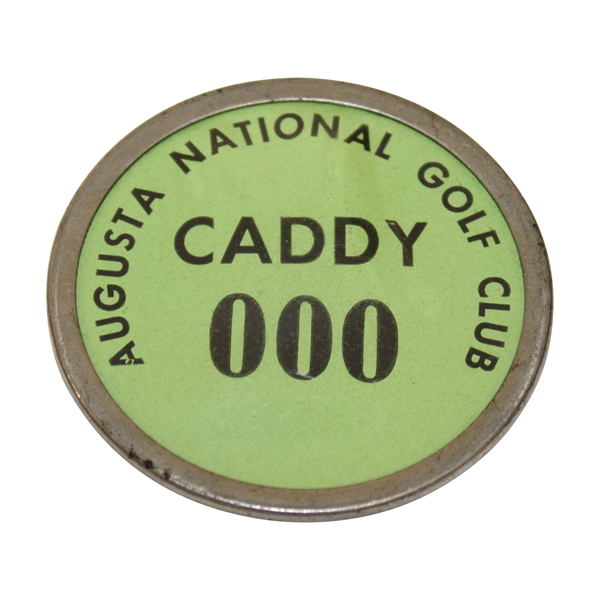 Vintage Undated Augusta National Golf Club Caddy Badge #000